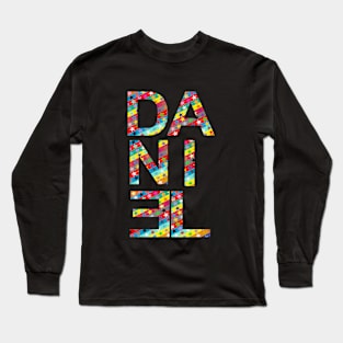 Daniel, name, typography Long Sleeve T-Shirt